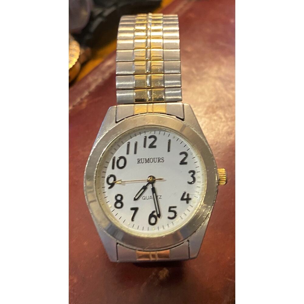 Men's 37mm Two Tone Rumours Watch, Expansion Band